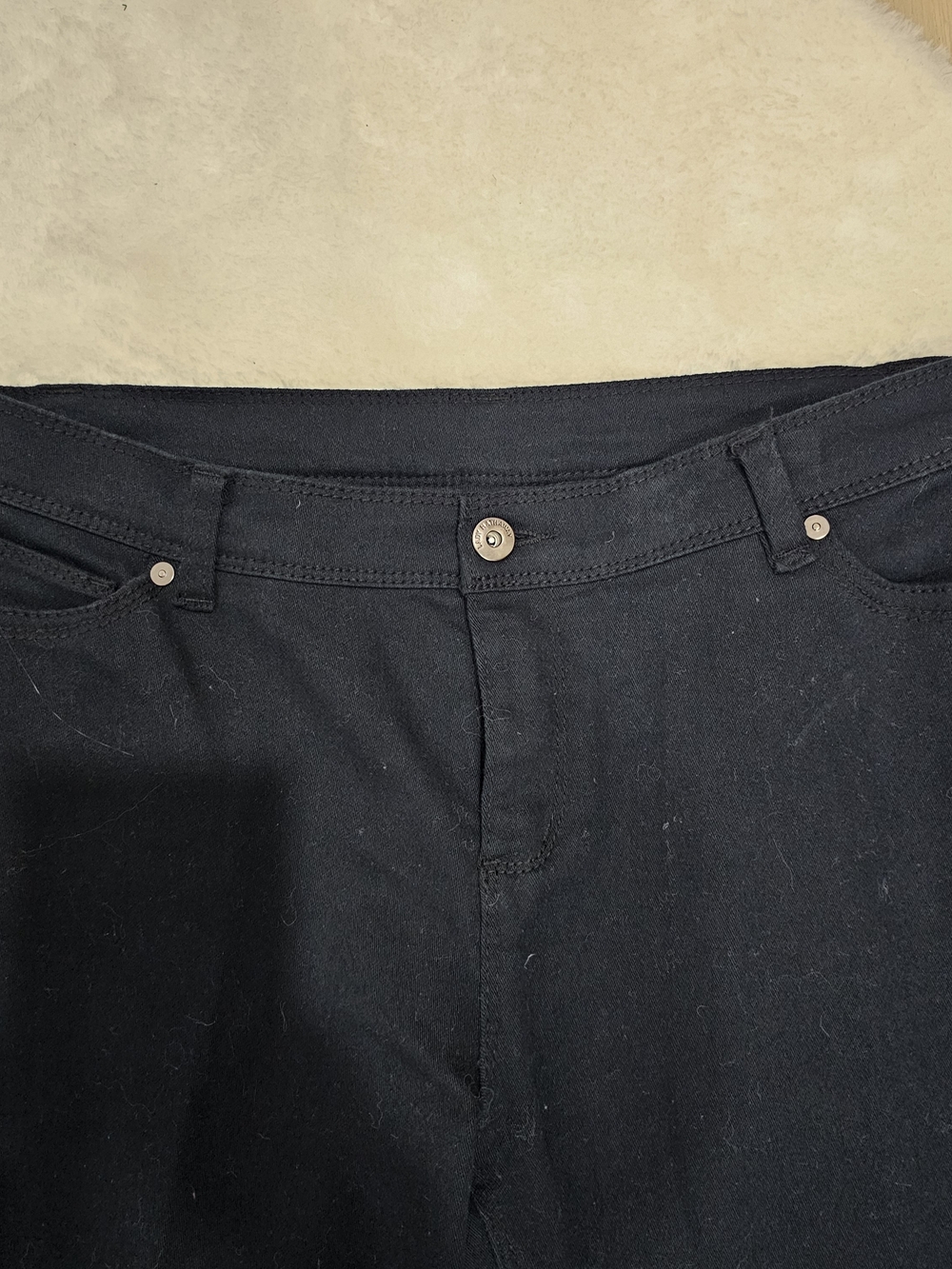 Lady Hathaway Black Skinny Jeans Women's Size 34 Stretch Denim Mid Rise Slim Leg - Picture 3 of 9